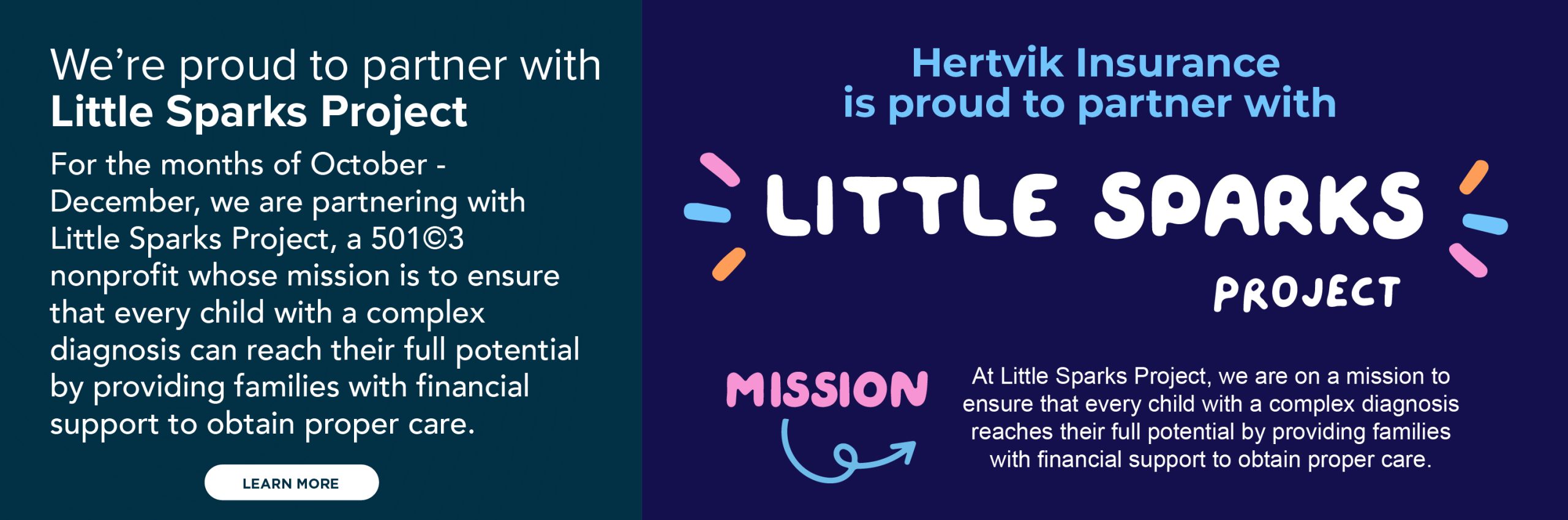 Hertvik Insurance Hertvik Cares Little Sparks Project