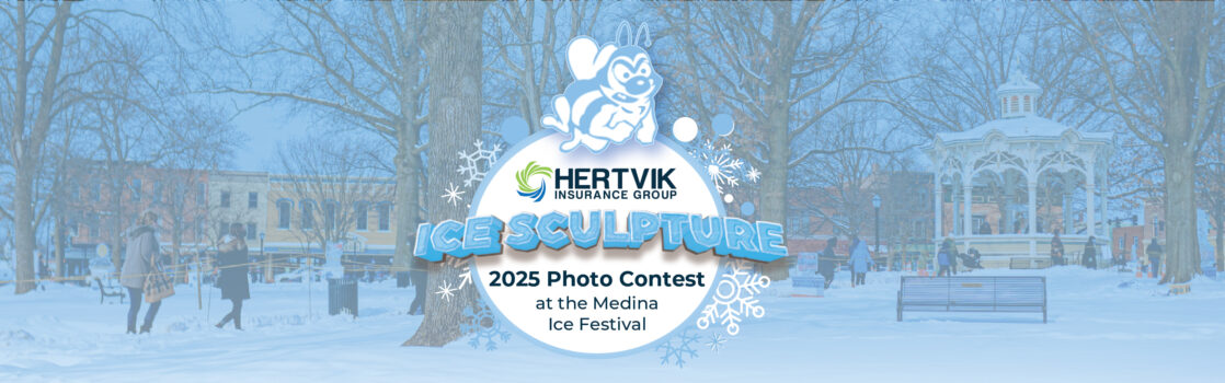 Medina Ice Festival Giveaway Photo Contest Hertvik Insurance Group Medina OH 2025